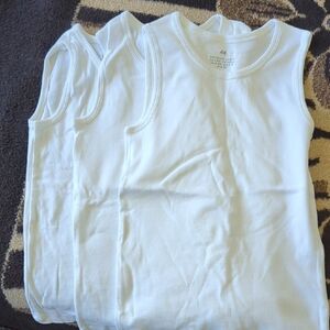H&M White Tank Tops - 3 Pack